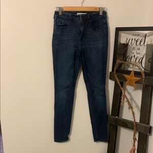 Bullhead Blue Skinny Jeans High Waist